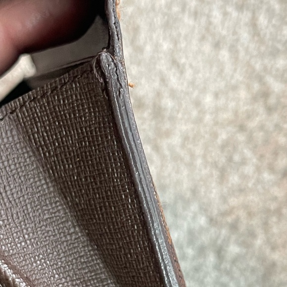 Authentic LOUIS VUITTON Damier Ebene Portefeuille Sarah Long Wallet - Picture 10 of 12